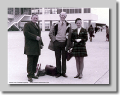 Alicante Airport - with pax Frank & Roger